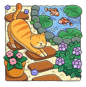 Libro De Colorear Cat Moments- Hikaru Kotz