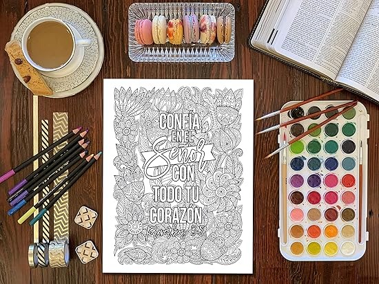 Libro De Colorear Proverbios (En Español)