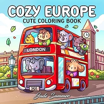 Libro De Colorear Cozy Europe-Jade Summer