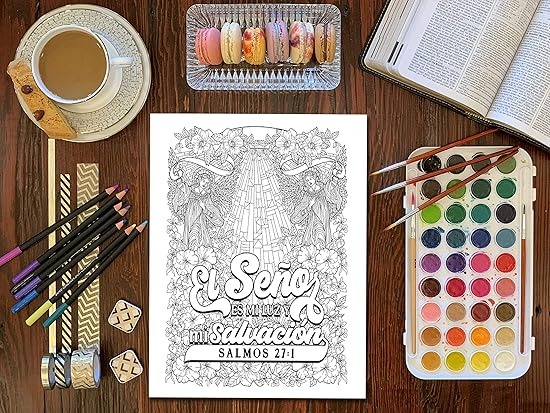 Libro De Colorear Salmos (En Español)