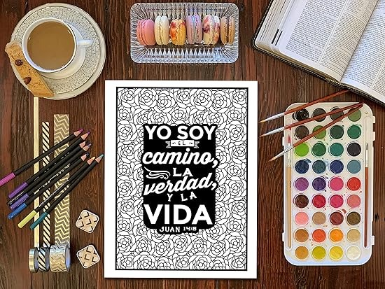 Libro De Colorear Palabras De Jesús (En Español)