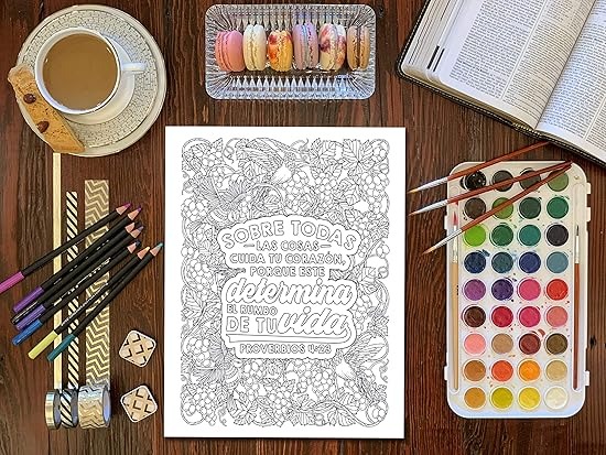 Libro De Colorear Proverbios (En Español)