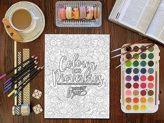 Libro De Colorear Proverbios (En Español)