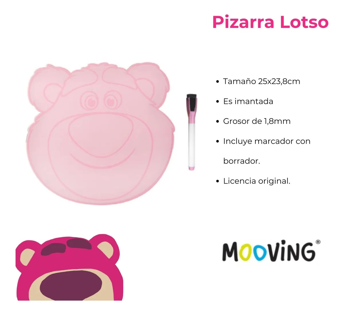 Mooving Lotso Pizarra Magnética