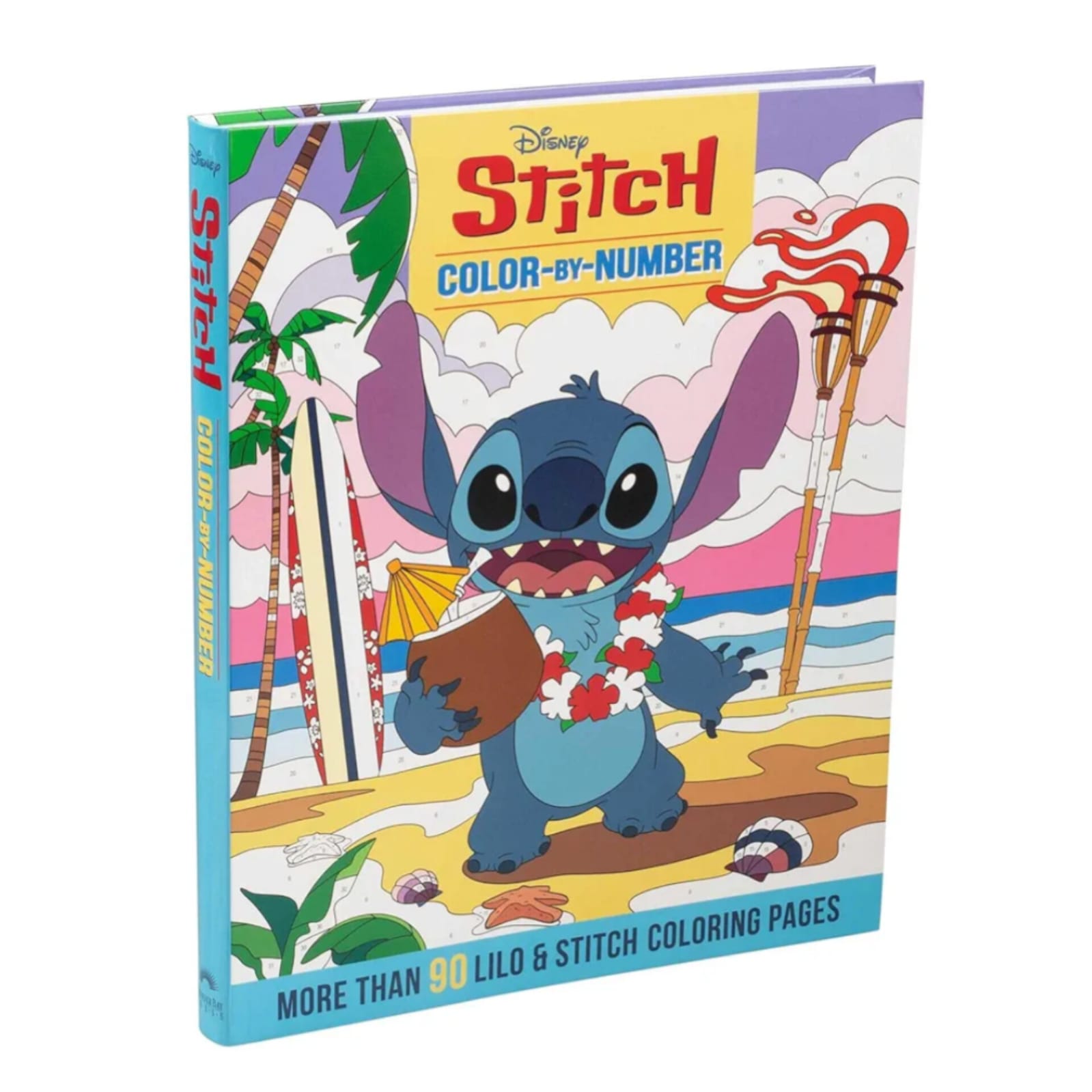 Libro De Colorear Por Números Stitch 192 Páginas