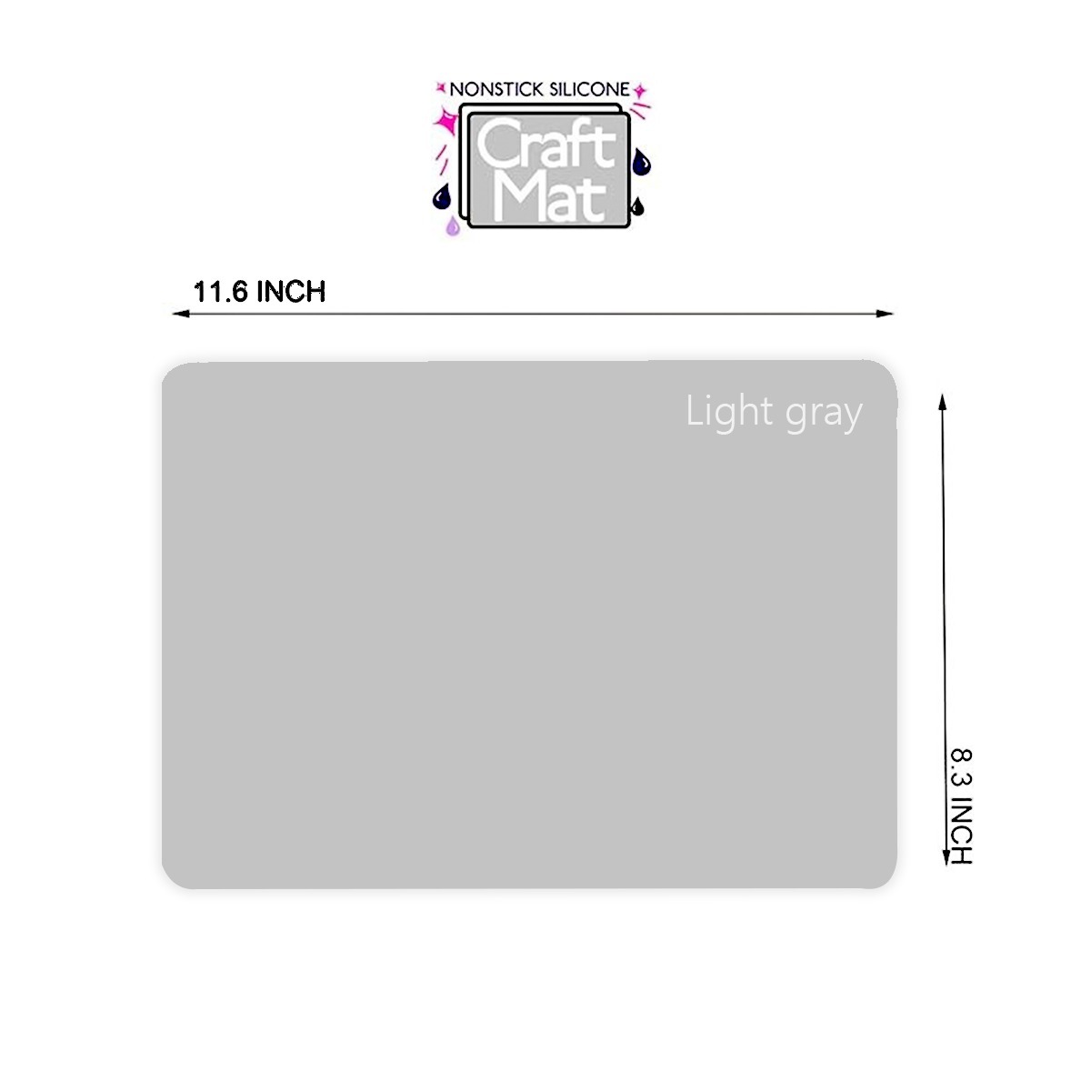 tapete-gris Tapete De Silicona Para Manualidades y Colorear 29x21cm