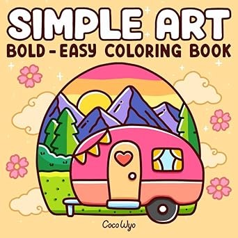 Libro De Colorear-Coco Wyo-Simple Art(Original)