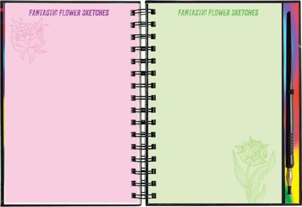 Libro De Actividades Scratch & Sketch Extreme Flowers