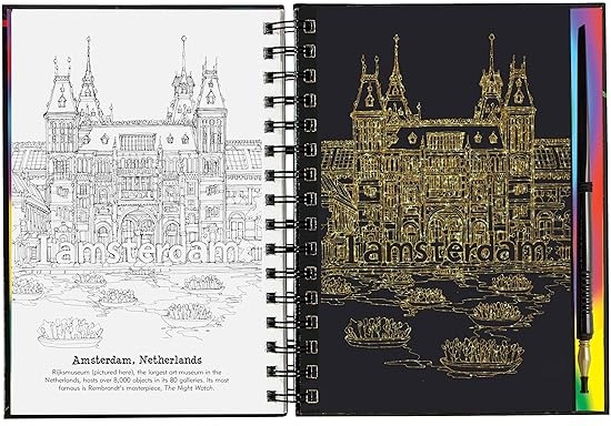 Libro De Actividades Scratch & Sketch Extreme Cities
