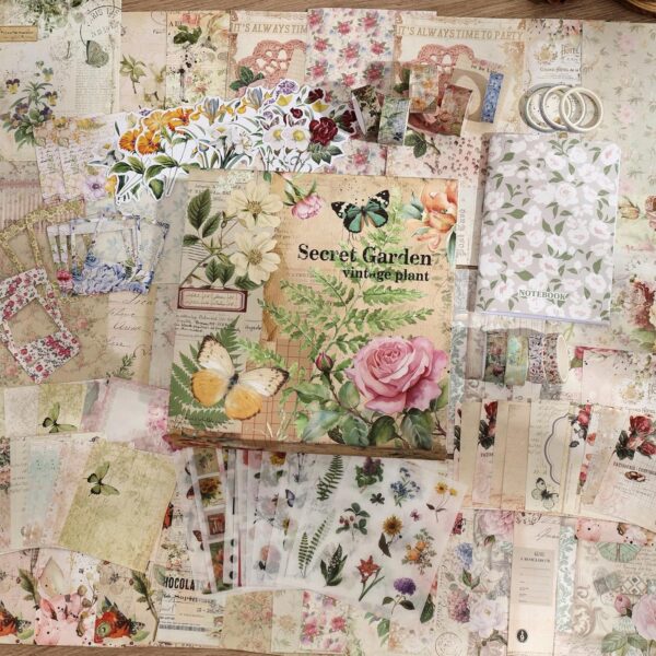 917ZTSF7aoL._AC_SL1500 Kit De Scrapbook Vintage Plant