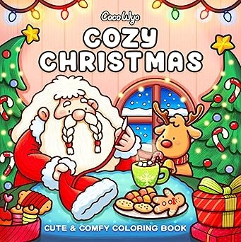 Libro De Colorear Cozy Christmas-Coco Wyo