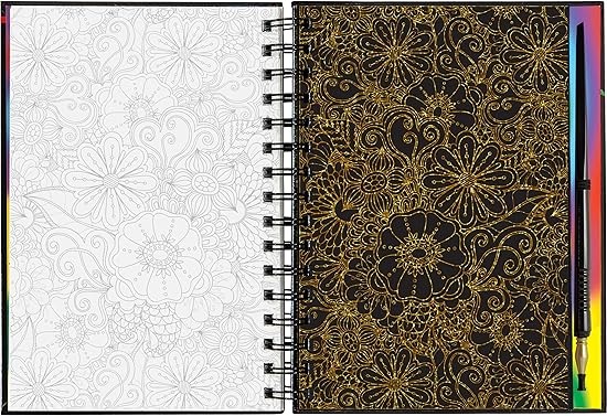 Libro De Actividades Scratch & Sketch Extreme Flowers