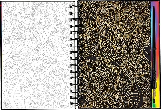 Libro De Actividades Scratch & Sketch Extreme Mandalas