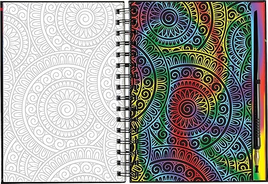 Libro De Actividades Scratch & Sketch Extreme Mandalas