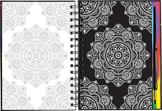 Libro De Actividades Scratch & Sketch Extreme Mandalas