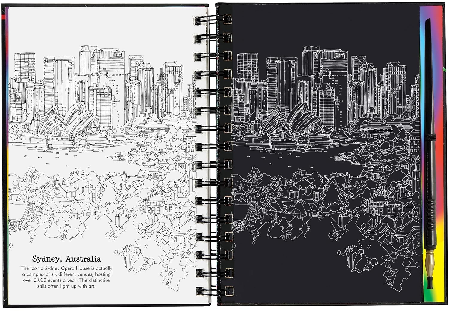 Libro De Actividades Scratch & Sketch Extreme Cities