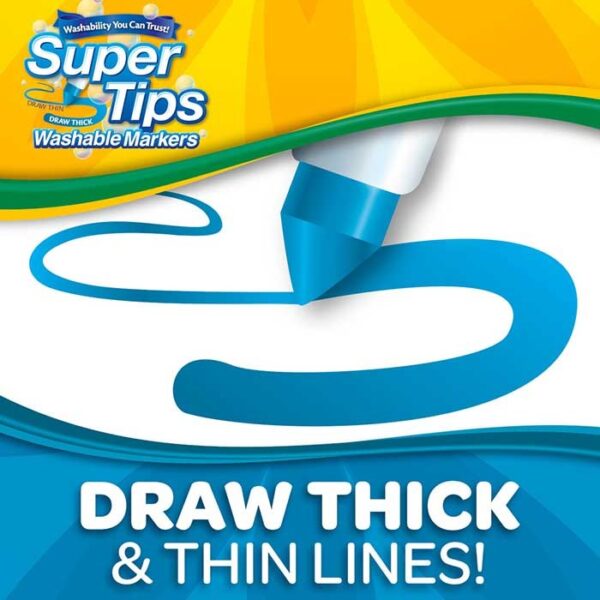 58-5151_150ct-super-tips-markers Crayola Super Tips Marcadores Base Agua 150 Colores