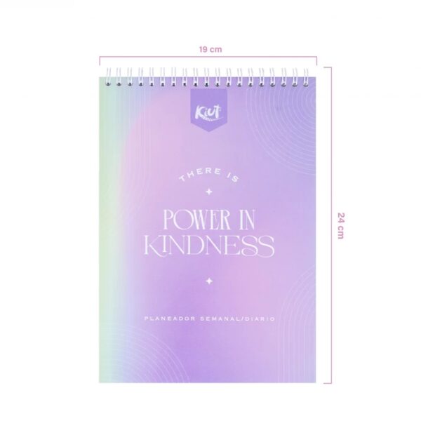 Kiut Planeador Diario-Semanal 2026 Power In Kindness 17.5x24cm