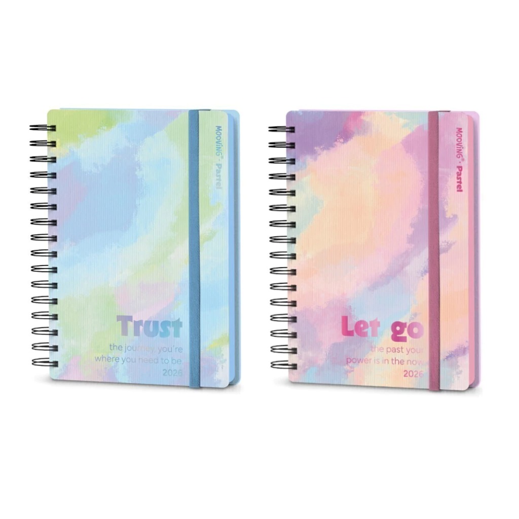 Mooving Agenda 2026 Pastel 15x21cm Día Por Página