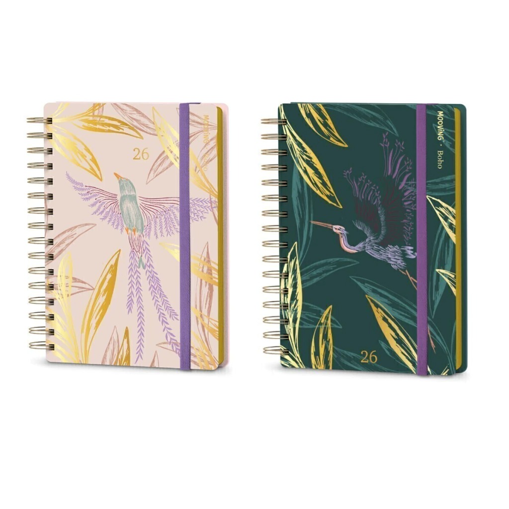 Mooving Agenda 2026 15x21cm Boho Día Por Página