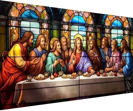 Pintura De Diamante La Última Cena 40x70cm
