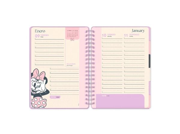 Mooving Agenda 2026 Minnie Día Por Página