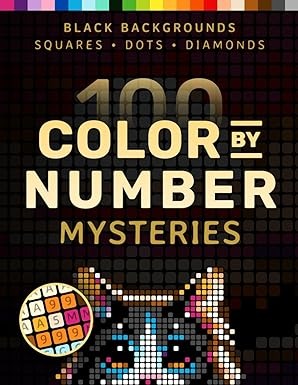 Libro De Colorear-100 Misterios Para Colorear Relajación y Maravilla – Cuadrados, Diamantes, Puntos