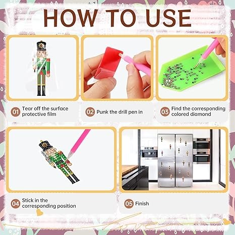 Pintura De Diamante Con Imán 16 Cascanueces