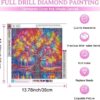 Pintura De Diamante Árbol De La Vida 35x35cm
