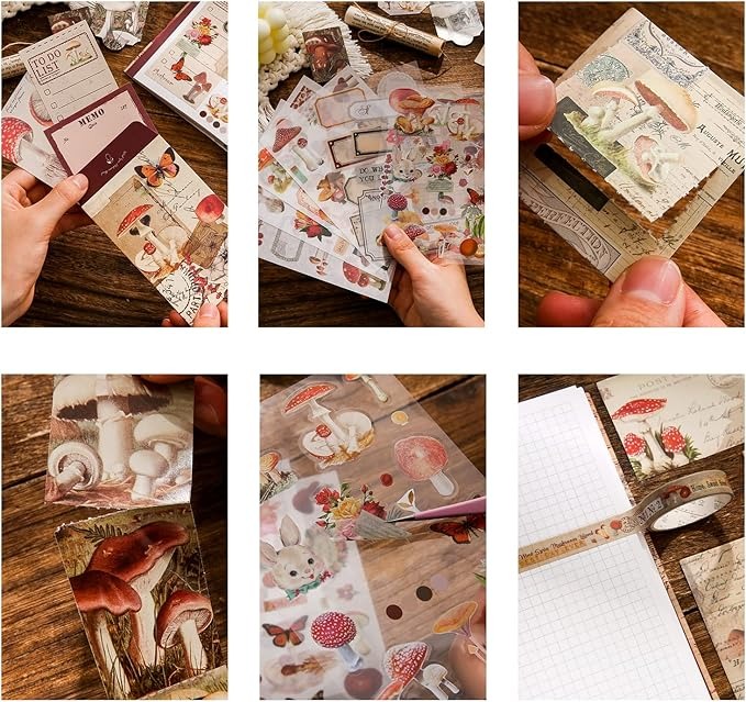 81BCH gMJKL._AC_SX679 Kit Scrapbook Diseño De Hongos