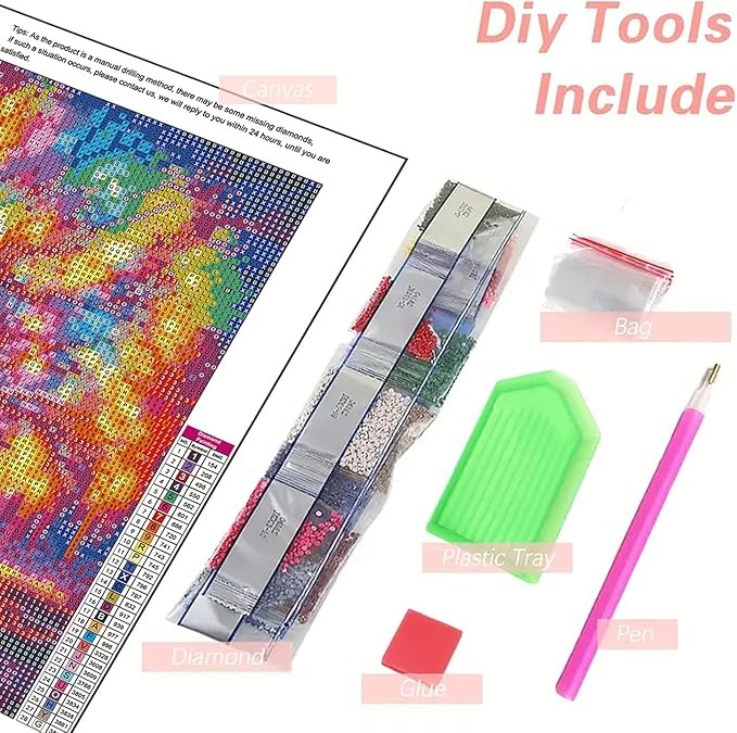 Pintura De Diamante Árbol De La Vida 35x35cm