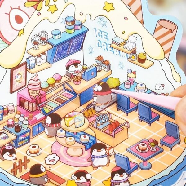 81NNLSDrcnL._AC_SX679 Libro Stickers Isometricas 24 Escenas(Incluye 3 Pinzas)