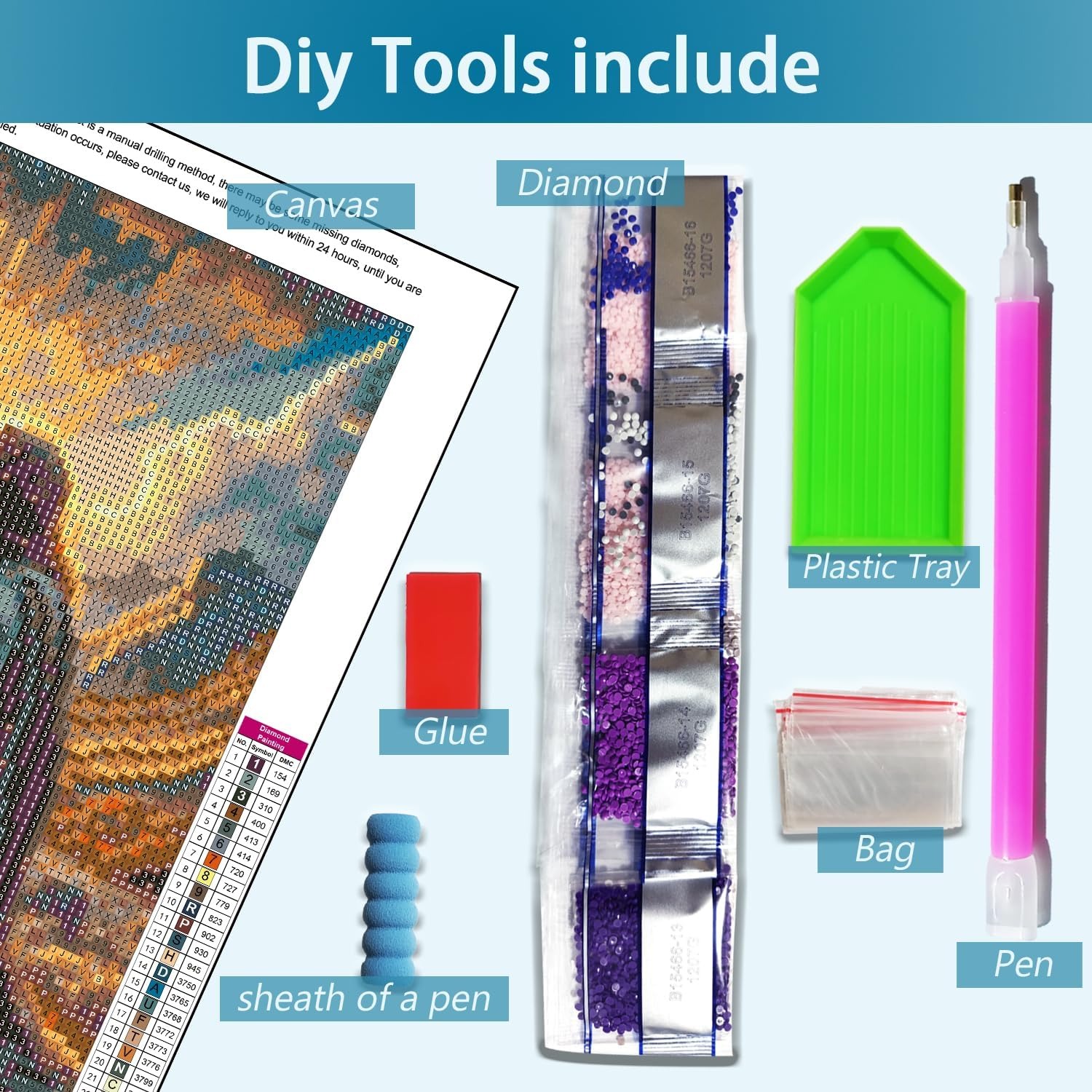 Pintura De Diamante Jesús 35x35cm