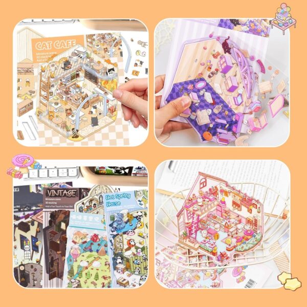 81ryppG8MDL._AC_SL1500 Libro Stickers Isometricas 24 Escenas(Incluye 3 Pinzas)