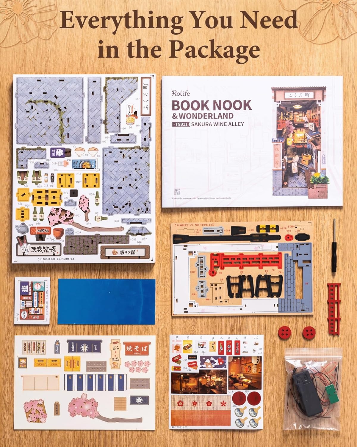 Armable Book Nook Sakura Wine Alley