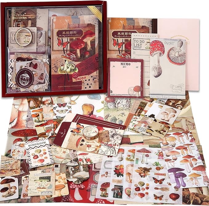 91NlM-DQx8L._AC_SX679 Kit Scrapbook Diseño De Hongos