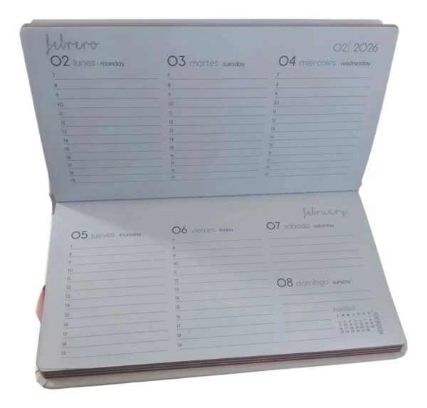 Mooving Agenda 2026 Pocket Spring Semana A La Vista 17x9.2cm