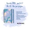 D_NQ_NP_2X_936117-MLA91223230473 Agenda Mooving 2026 Pastel 10x15cm Día Por Página (Pequeña)