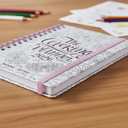 Mooving Agenda 2026 The Coloring Planner 15cx21cm Semana A La Vista