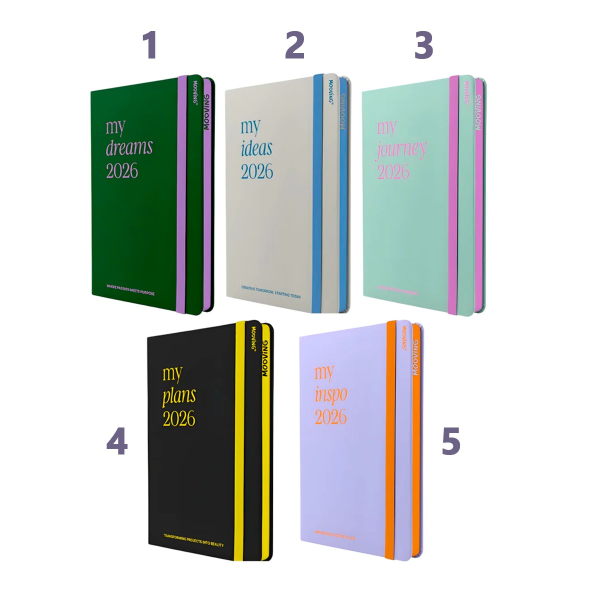 Agenda Mooving Notes 15x21cm Semana A La Vista