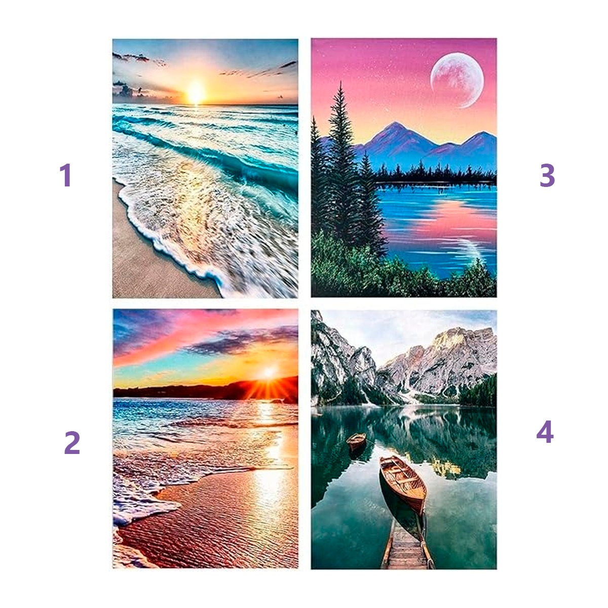 Lienzo Pintura Por Número 40x30cm