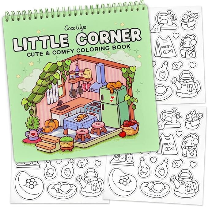 Libro Colorear Coco Wyo- Little Corner (Con Resortes) Original