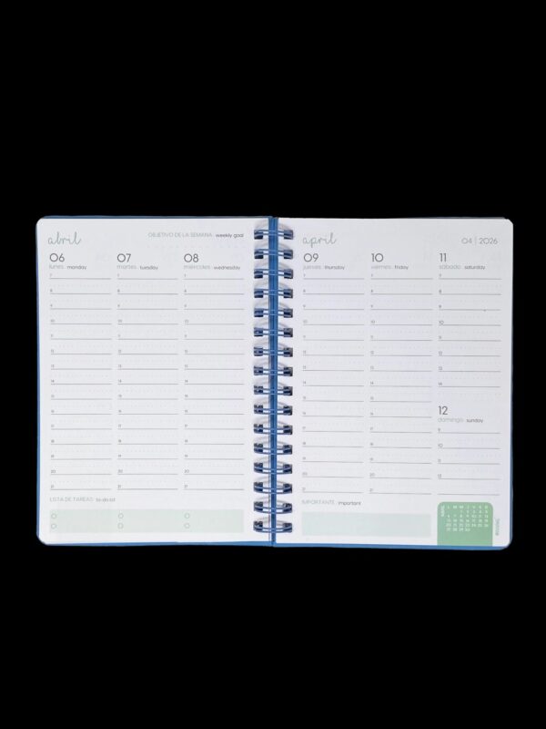 Mooving Agenda 2026 Hope 15x21cm Semana A La Vista