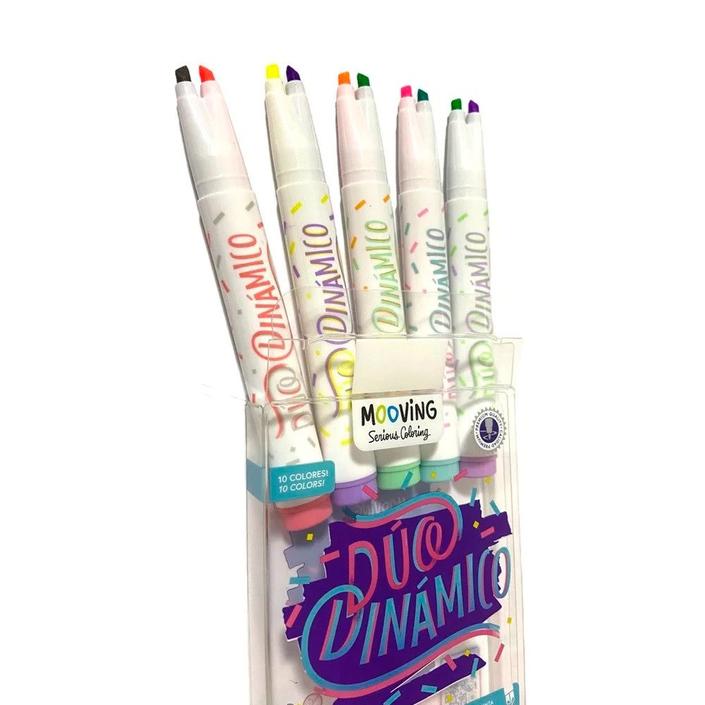 021-2d337af486617b0cb71672174534 Mooving Resaltadores Dúo Dinámico 5 Colores