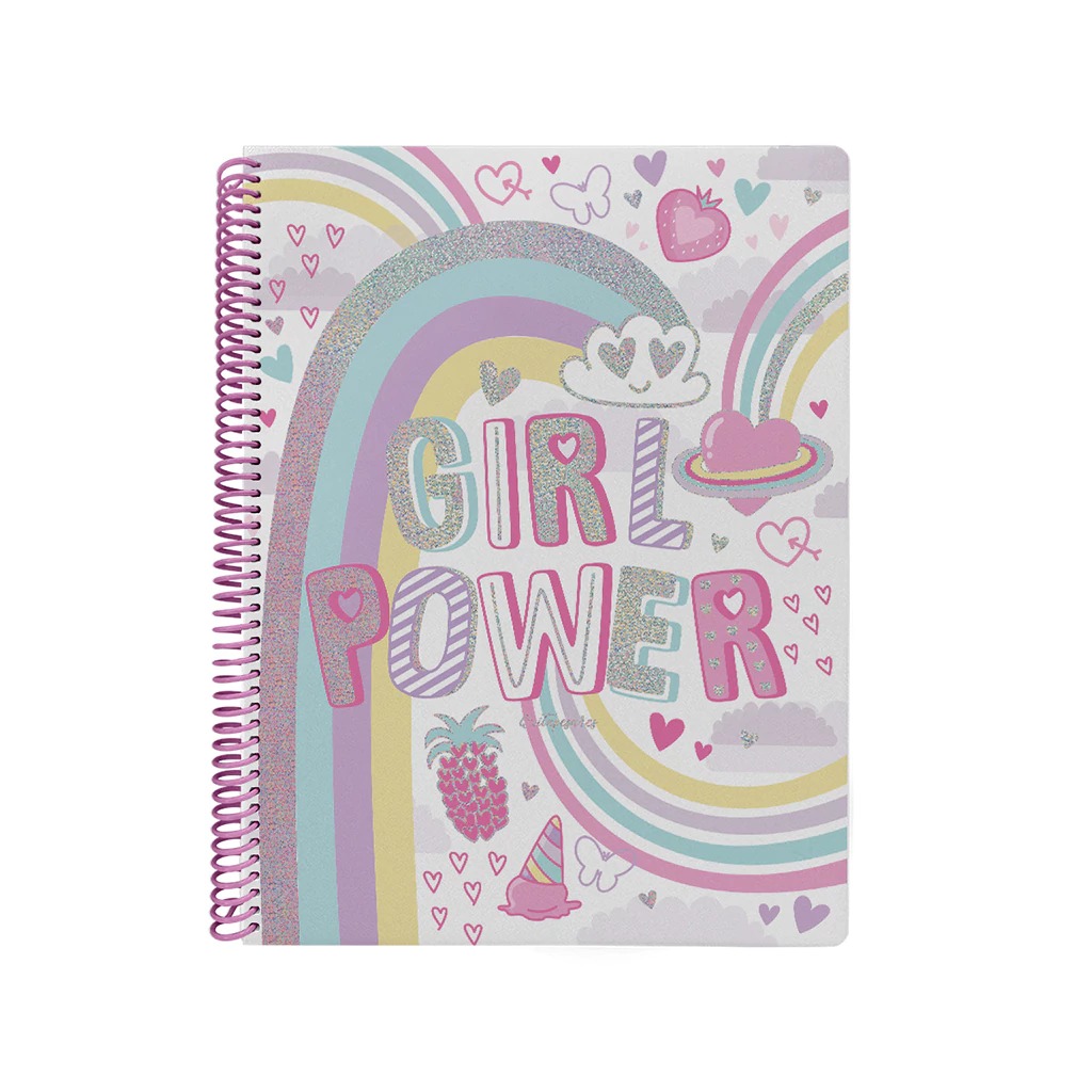 125246-1208203-7798302935894-1-f Mooving Cuaderno Girl Power Tamaño Carta 96 Hojas Rayadas