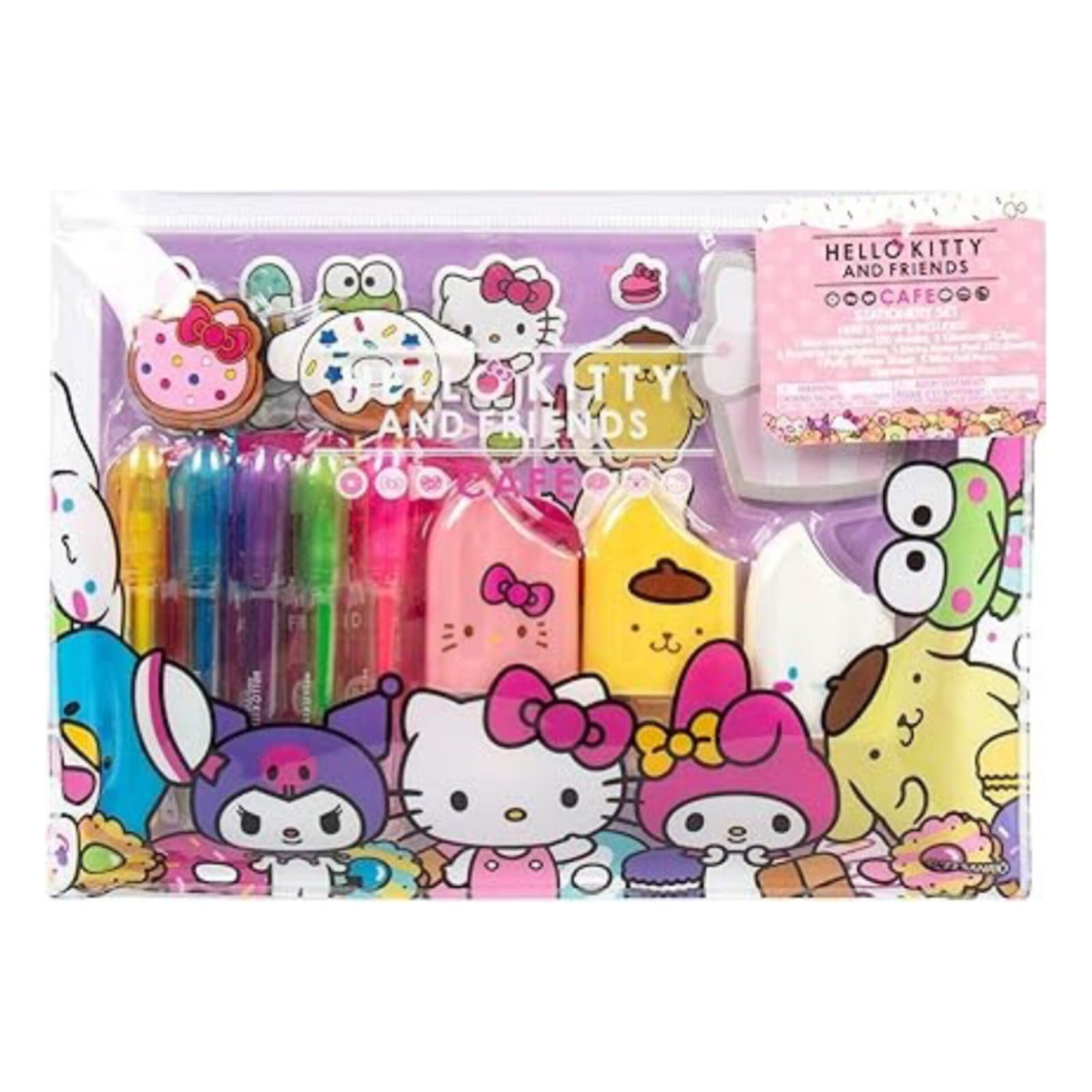 Juego De Papelería Hello Kitty 12 Piezas Gatos