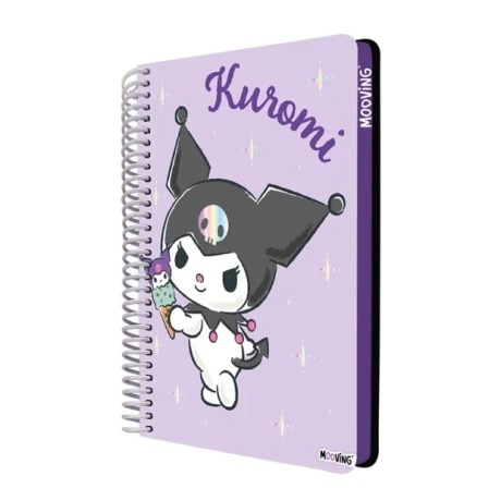 cuaderno-mooving-carta-96-hojas (3) Mooving Cuaderno Premium Kuromi Tamaño Carta 96 Hojas Rayadas