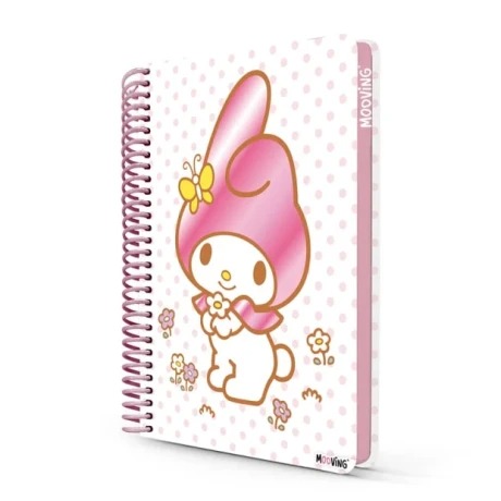 cuaderno-mooving-carta-96-hojas Mooving Cuaderno Premium My Melody Tamaño Carta 96 Hojas Rayadas