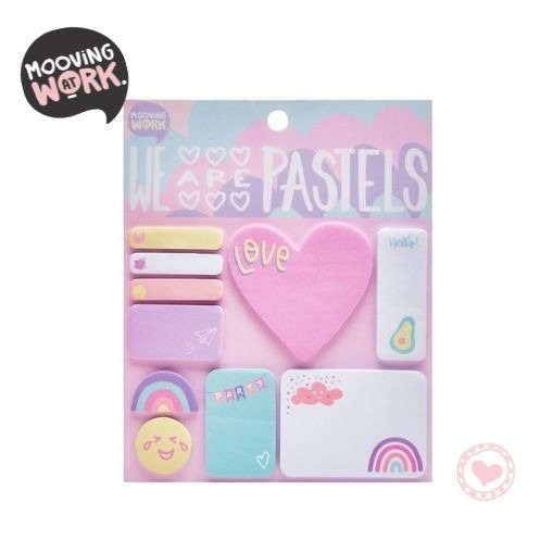 mooving-set-notas Mooving Set de Notas Adhesivas We are Pastels
