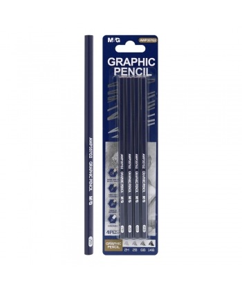 M&G Lápiz De Grafito Para Dibujo Paquete 2H 2B 6B 14B